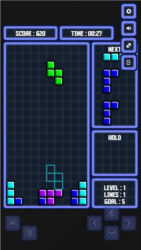 Тетрис Веб Классический Screenshot 1